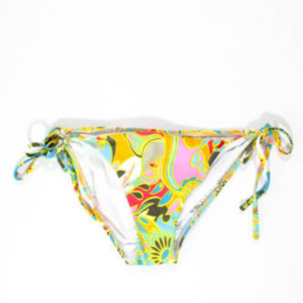 TRINA TURK MULTICOLORED SIDE TIES BIKINI BOTTOMS